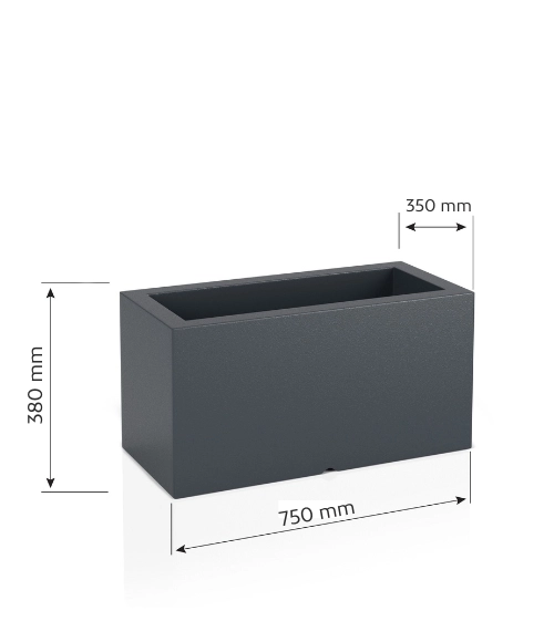 Pojemna donica na rośliny Lungo 38 cm